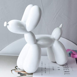 Resin Balloon Dog Sculpture, Mini 4inch Creative Cute Animal Crafts Figurine