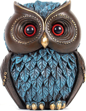 Owl Statue Home Decor Home Decoration Gifts, ,Resin, Blue