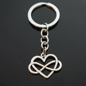 Heart Infinity Love Forever Keychain Valentine's Day Gift Key Chain Ring