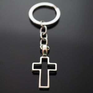 Hollow Cross Design Christian Christianity Keychain Gift Key Chain Ring Gift