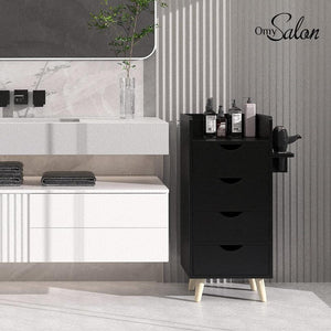 Salon Storage Cabinet, Barber Salon Styling Station for Hair Stylist Beauty Spa