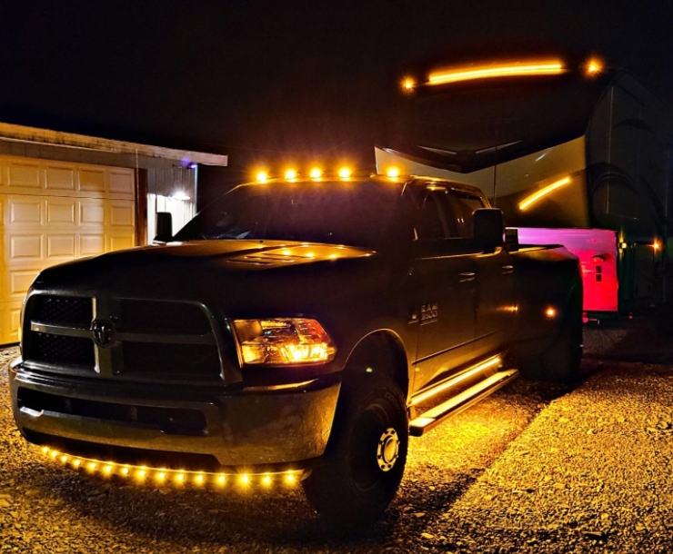 2PCs Truck LED Running Board Lights | 70 Inch Sequential