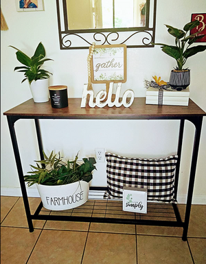 Industrial Sofa Console Table,Entryway Table