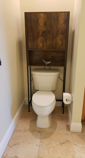 Over-The-Toilet Storage Cabinet Rack, Bathroom Organizer Shelf Over Toilet