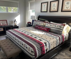 Rustic Quilt Bedding Set King Size Bedspread Coverlet Country Quilts Lodge Cabin Bedding