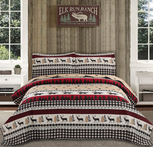 Rustic Quilt Bedding Set King Size Bedspread Coverlet Country Quilts Lodge Cabin Bedding