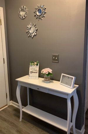 Narrow Console Table with Drawer, Chic Accent Sofa Table, Entryway Table