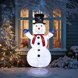 6FT Lighted Pop-Up Snowman Outdoor Christmas Decoration with 200 LED Lights