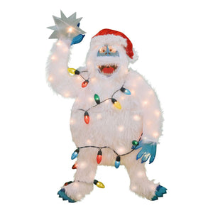 32 Inch Pre-Lit Bumble Holiday Indoor/Outdoor Festive Decoration