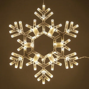 20” Warm White LED Christmas Snowflake Outdoor Hanging Folding Decor