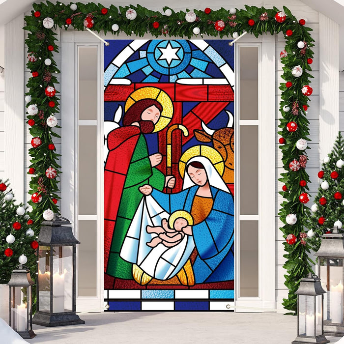 Christmas Religious Door Banner Decorations