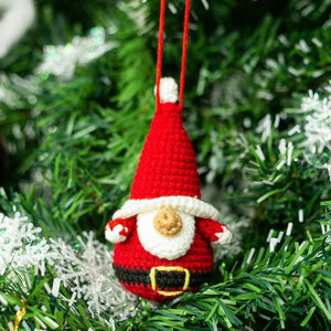 Santa Claus Gnome Handmade Crochet Christmas Ornament