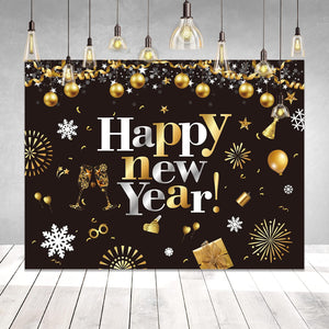 78 Inch New Year Banner for 2024 New Year Eve Party Decorations Photo Backdrop