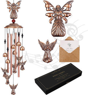 Angel Wind Chimes for Outside, Christmas Angel Gifts for Women Memorial