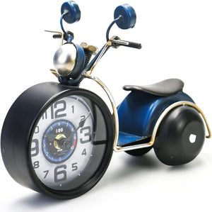 Metal Motorcycle Desk Shelf Clocks Digital Clock for Bedroom