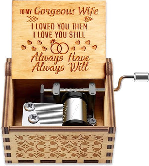 Music Box for Wife Gift - Valentine Day Anniversary Christmas Birthday Gift for Wife Girlfriend from Husband