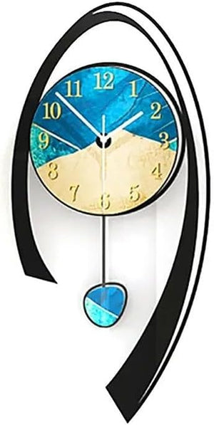 24.8" Modern Acrylic Wall Clock Non Ticking Clock Multi-Color Decoration