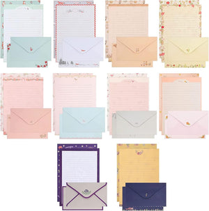 90PCS Stationary Paper and Envelopes Set (60 stationery paper + 30 envelopes)