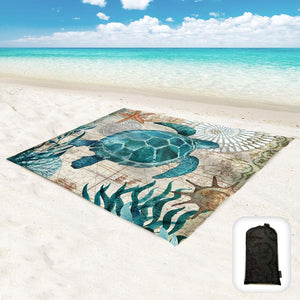 Beach Blanket Waterproof Sandproof Oversized 95”x 80”