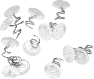 50 Pcs Upholstery Tacks Headliner Pins Clear Heads Twist Pins , Clear