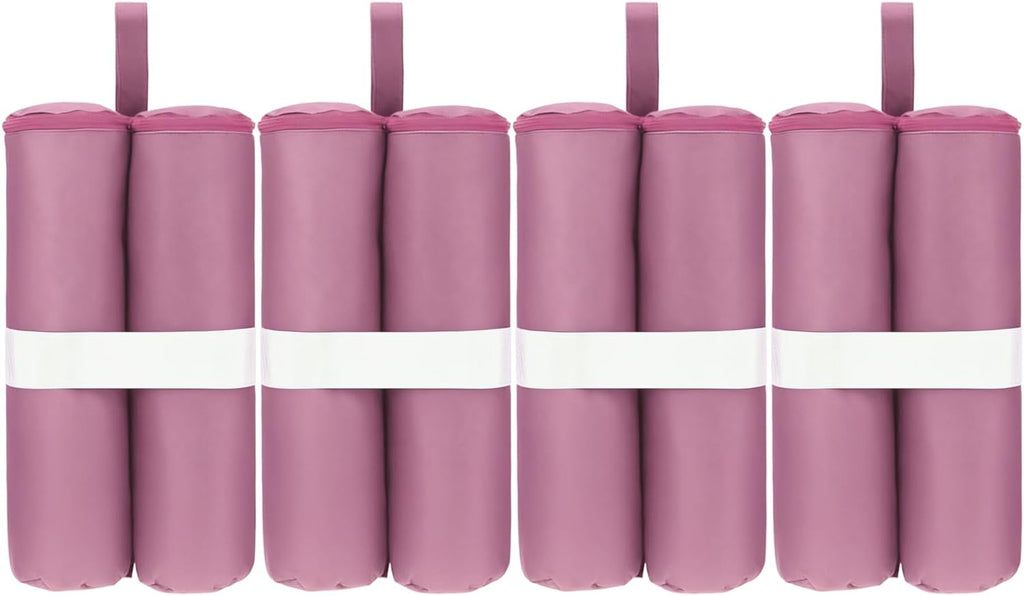Set of 4 Sand Bag for Canopy Weights, Heavy Duty Sandbags for Pop Up Canopy Leg Tent, Pink