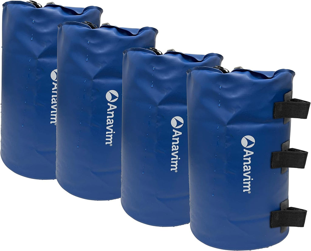 Canopy Water Weights Bag, Leg Weights for Pop up Canopy 4pcs-Pack Blue