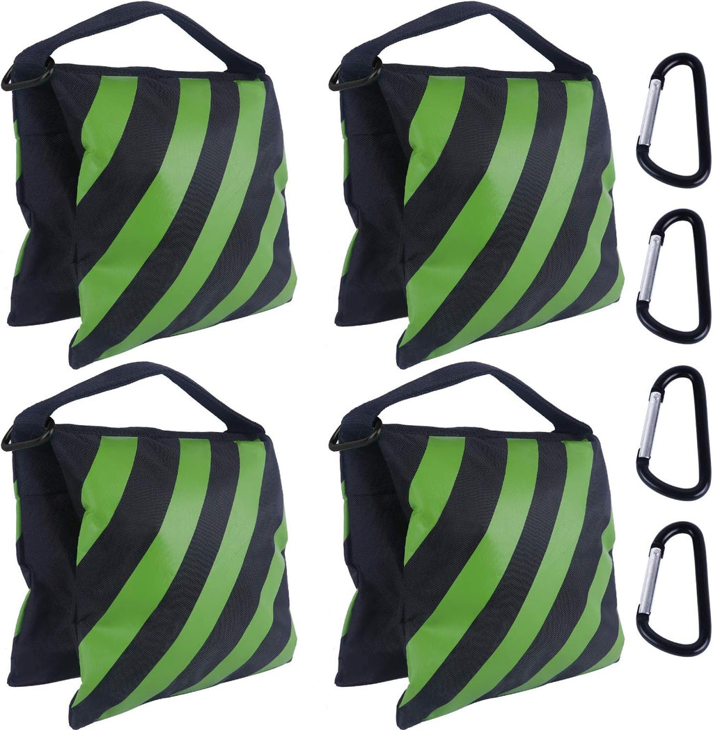 Sandbag Photography Weight Bags for Video Stand,4 Packs (Kelly Green)