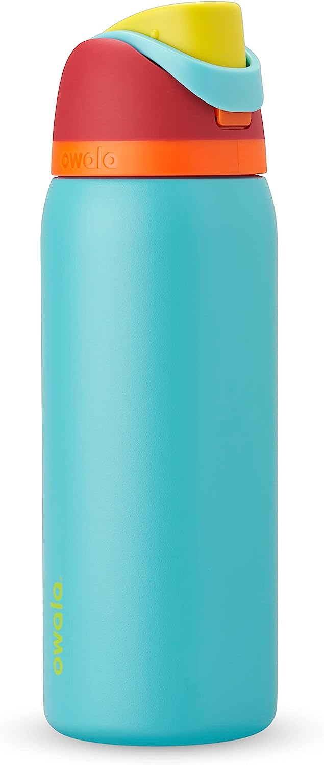 Insulated Stainless Steel Water Bottle with Straw, BPA-Free Sports Water Bottle, Great for Travel, 32 Oz, Summer Sweetness