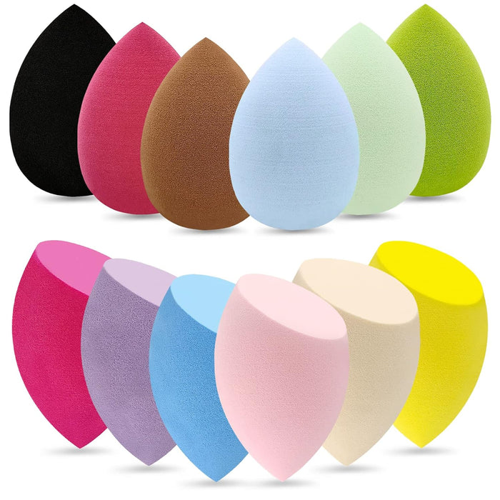 12 Pieces Professional Makeup Sponge Set,Latex Free Flawless Soft Setting Face Puffs