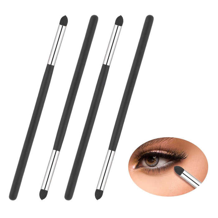 4 Pieces Eyeliner Smudge Brush Pencil Soft Makeup Tool Eyeshadow Applicators Blending Brush