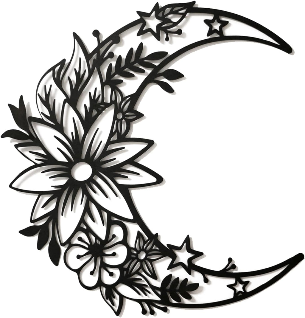 Moon Decoration Wall Art Boho Moon Wall Home Decor Hanging Appearance, Large