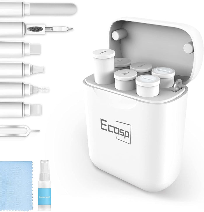 MultiTool AirPod Cleaner Kit,Cell Phone Cleaning Repair and Recovery iPhone and iPad , (TypeC) Charging Port, White