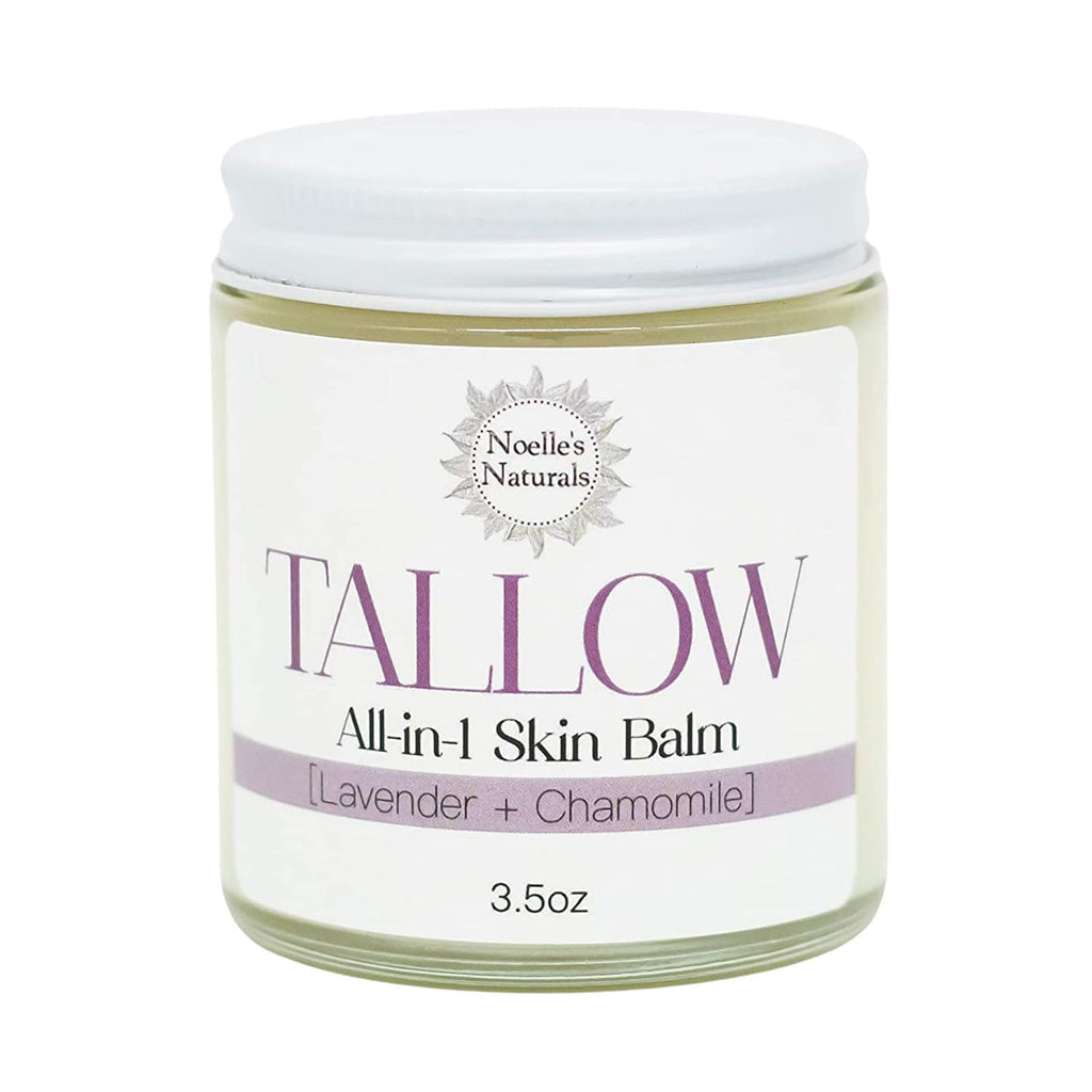 Organic Tallow Balm - 3.5oz Jar - Lavender Chamomile - All-In-One Skin Balm