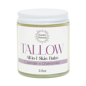 Organic Tallow Balm - 3.5oz Jar - Lavender Chamomile - All-In-One Skin Balm