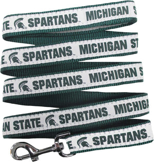 NCAA PET Leash, Medium, Michigan State Spartans, Dog Leash, Shiny & Colorful Leash for Dogs & Cats