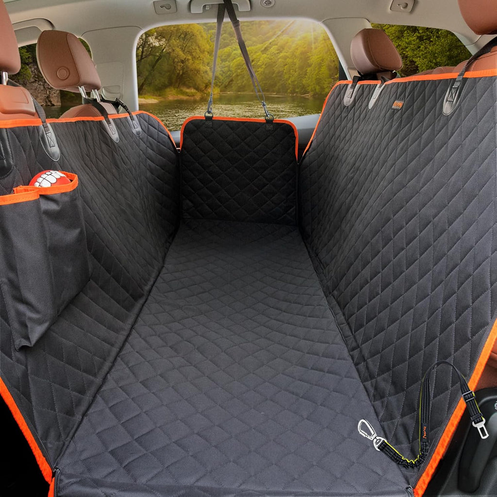 Dog Car Seat Covers W, aterproof, Dog Seat Cover with Side Flaps from Scratching, Standard