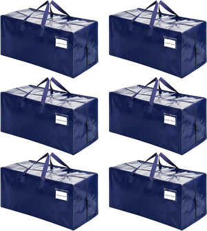 6 Pack Moving Bags w/Backpack Straps, Moving Boxes & Storage Bins Alternative, Packing Supplies, Camping Accessories