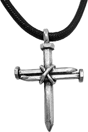 Antique Nail Cross Necklace