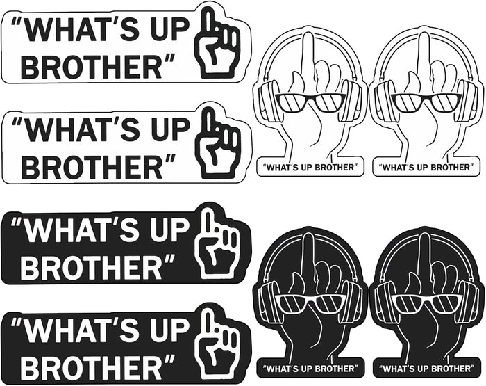 Funny What's Up Brother Sketch Vinyl Decal