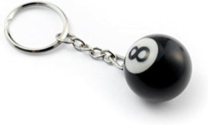 8 Ball Keychain Creative Key Chain Diameter 0.98 In