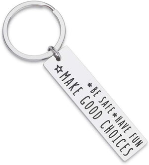 New Driver Keychain for Boyfriend College Student Gifts High School Graduation Keychain for Daughter Son Teenage Girls