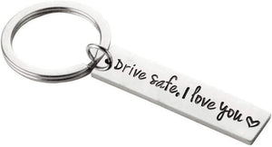 Drive Safe Keychain I Love You Pendant Dad Boyfriend Gift Trucher Husband Valentiness's Day