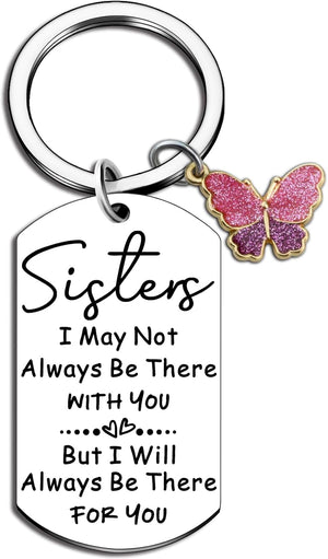 Sister Gifts from Sisters Big Little Sister Birthday Gift for Women Adult Unique Soul Sister Christmas Gifts Ideas for Girls Teens Keychain