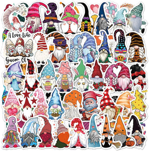 120PCS Gnome Stickers Bulk, Halloween Thanksgiving Christmas Valentine's Day and Birthday Party Favor Stickers