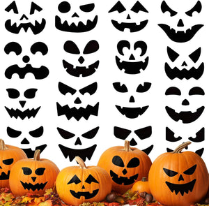 256PCS Pumkin Emoticon Stickers for Hollaween Party Pumpkin Eye Sticker Face Sticker Halloween