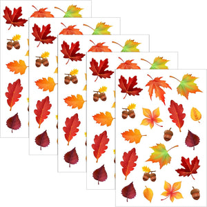 540 Pieces Thanksgiving Fall Autumn Leaves Stickers Thanksgiving Stickers Maple Leaves, Classic Style