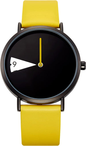 Creative Watch Ultra-Thin Strap Casual Fashion Quartz Minimalist Watch, Yellow