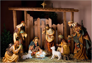 7x5ft Christmas Manger Scene Photography Backdrop Holy Night Nativity Photographic Background Merry Xmas Portrait Photobooth