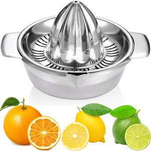 Citrus Lemon Orange Grapefruit Juicer Manual Squeezer 304 Stainless Steel Robust Hand Juicer