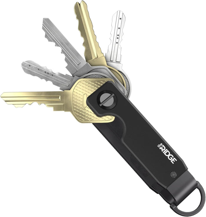 Compact Metallic Key Holder | Minimalist Innovative Keyholder | Smart Keychain Secures 2-6 Keys